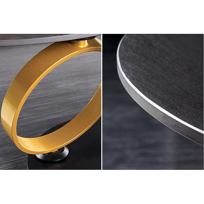 Konferenčný stôl otočný 44317 Rings 80-135x80cm Ceramik