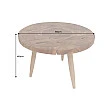 Konferenčný stôl Mosaik 44712 Ø60cm Drevo Teak