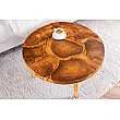 Konferenčný stôl Mosaik 44712 Ø60cm Drevo Teak