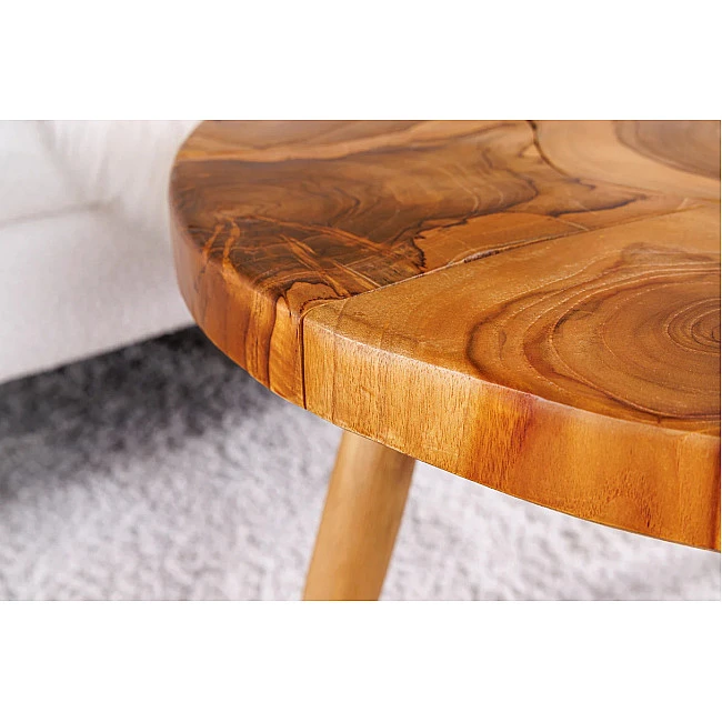Konferenčný stôl Mosaik 44712 Ø60cm Drevo Teak