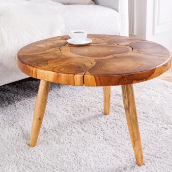 Konferenčný stôl Mosaik 44712 Ø60cm Drevo Teak