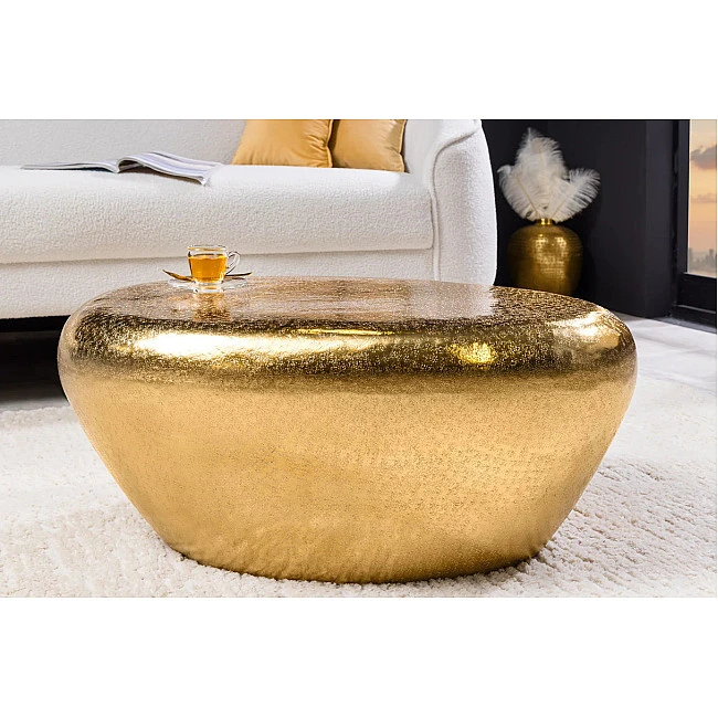 Konferenčný stôl Stone 44852 75x52cm Gold