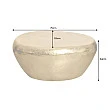 Konferenčný stôl Stone 44852 75x52cm Gold
