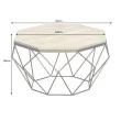 Konferenčný stôl Diamond 45204 Ø70cm Travertine