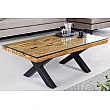 Konferenčný stôl Barracuda 45679 110x60cm Drevo Teak