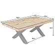 Konferenčný stôl Barracuda 45679 110x60cm Drevo Teak