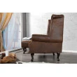 Kreslo 19448 Chesterfield Antik hnedá