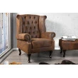 Kreslo 19448 Chesterfield Antik hnedá