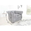 Kreslo 37389 Chesterfield Antik šedá