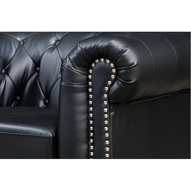 Kreslo 41448 Chesterfield Antique Čierna