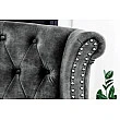 Kreslo 43520 Chesterfield Zamat šedá