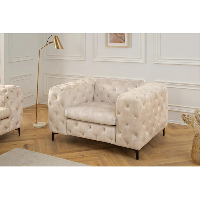Kreslo 45985 Modern Barock Zamat Champagner