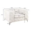 Kreslo 45985 Modern Barock Zamat Champagner
