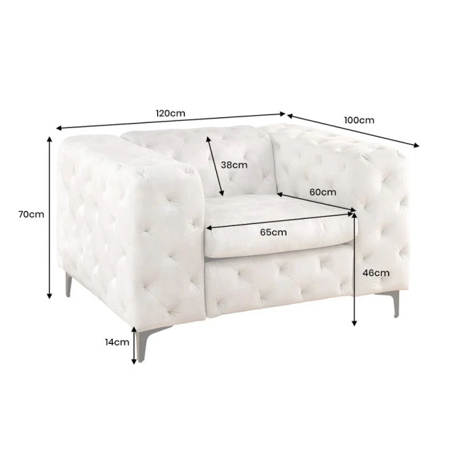 Kreslo 45985 Modern Barock Zamat Champagner