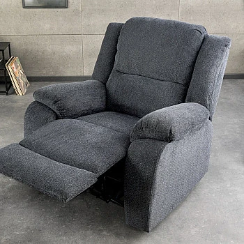 Kreslo Relax 47594 Hollywood - Tmavošedá látka