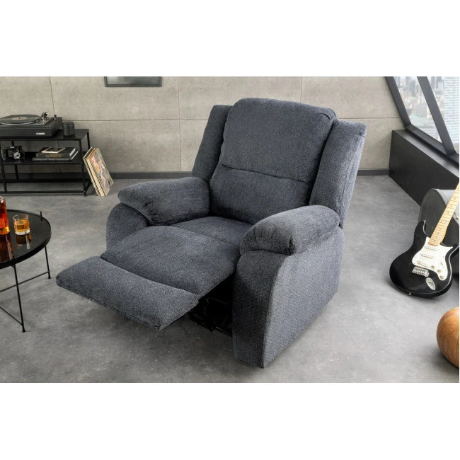 Kreslo Relax 47594 Hollywood - Tmavošedá látka
