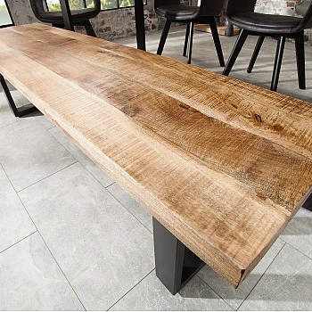 Lavica 38666 170cm Masív drevo Mango prírodná