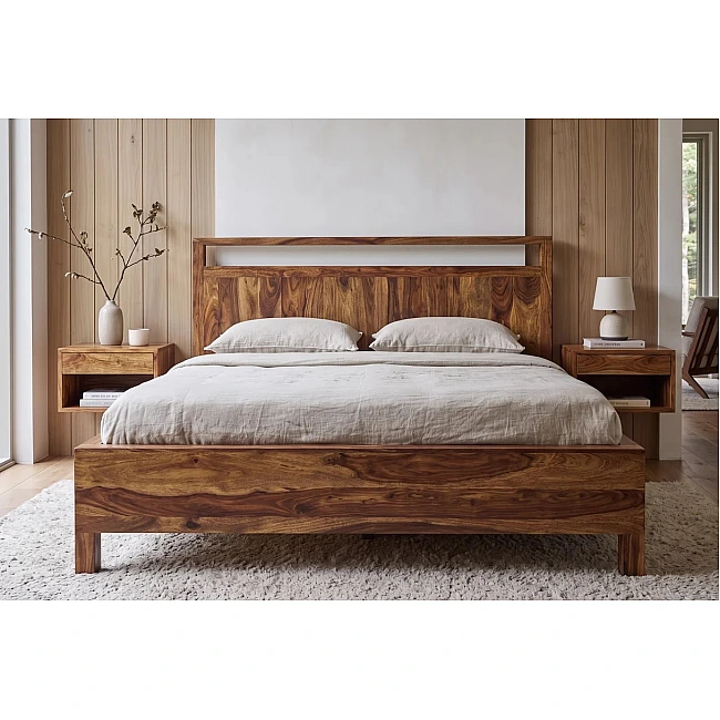Posteľ 19646 Makassar 180x200cm Masív drevo Palisander