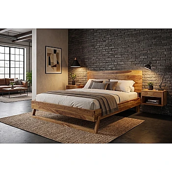 Posteľ 40710 Amazonas 180x200cm Masív drevo Palisander