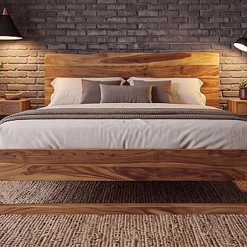 Posteľ 40710 Amazonas 180x200cm Masív drevo Palisander