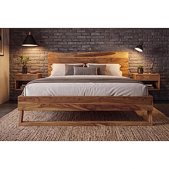 Posteľ 40710 Amazonas 180x200cm Masív drevo Palisander
