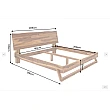 Posteľ 40710 Amazonas 180x200cm Masív drevo Palisander