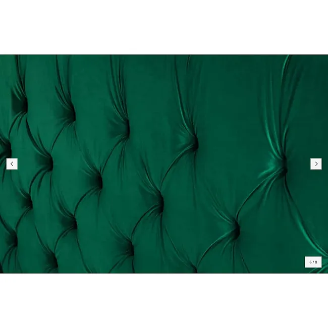 Posteľ 41336 Paris 180x200cm Zamat Tmavo Zelená