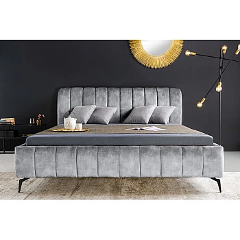 Posteľ 41441 180x200cm Amsterdam Zamat Šedá