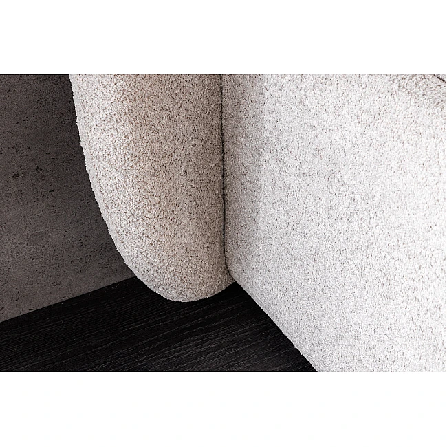 Posteľ 45332 Art Deco 180x200cm Bouclé Sivá + úložný prestor