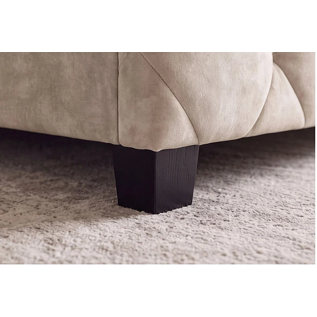 Posteľ 45920 Elysium 180x200cm Zamat Champagne + úložný prestor