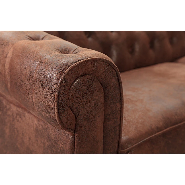 Rohová sedacia súprava 40611 Chesterfield - Antik Hnedá