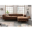 Rohová sedacia súprava 40667 Modern Barock - Antik Hnedá