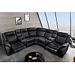 Rohová sedacia súprava Relax 47590 Hollywood - Čierna