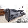 Sedacia súprava 37391 Chesterfield 3-sedenie Antik šedá