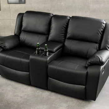 Sedacia súprava Relax 39474 Hollywood 2-sedenie Čierna