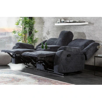 Sedacia súprava Relax 39979 Hollywood 2-sedenie Tmavošedá látka