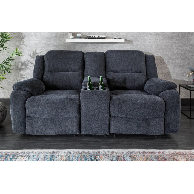 Sedacia súprava Relax 39979 Hollywood 2-sedenie Tmavošedá látka