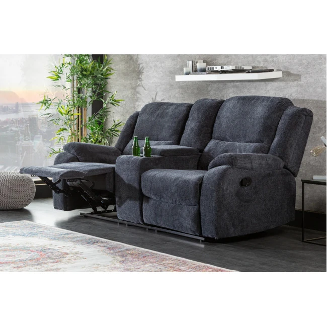 Sedacia súprava Relax 39979 Hollywood 2-sedenie Tmavošedá látka