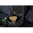 Sedacia súprava Relax 39979 Hollywood 2-sedenie Tmavošedá látka