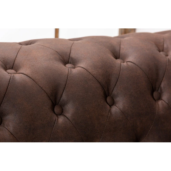 Sedacia súprava 40652 Chesterfield 3-sedenie Vintage Hnedá