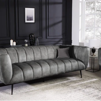 Sedacia súprava 41248 225cm Noblesse Zamat Šedá