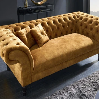 Sedacia súprava 41249 225cm Paris - Zamat Žltá