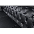 Sedacia súprava 41447 Chesterfield 3-sedenie Antique Čierna