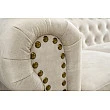 Sedacia súprava 42310 Chesterfield 3-sedenie Zamat Champagner