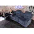 Sedacia súprava Relax 42814 Hollywood 3-sedenie Tmavošedá látka