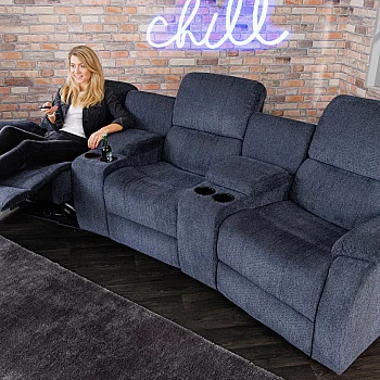 Sedacia súprava Relax 42814 Hollywood 3-sedenie Tmavošedá látka