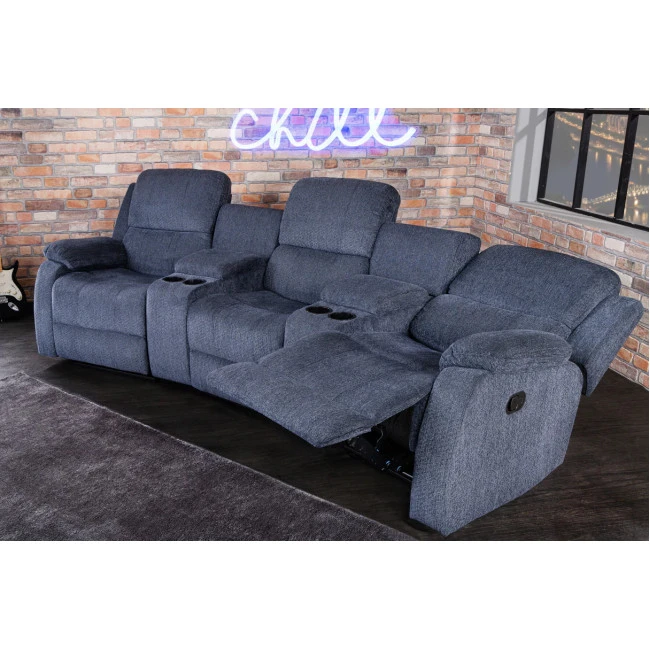 Sedacia súprava Relax 42814 Hollywood 3-sedenie Tmavošedá látka