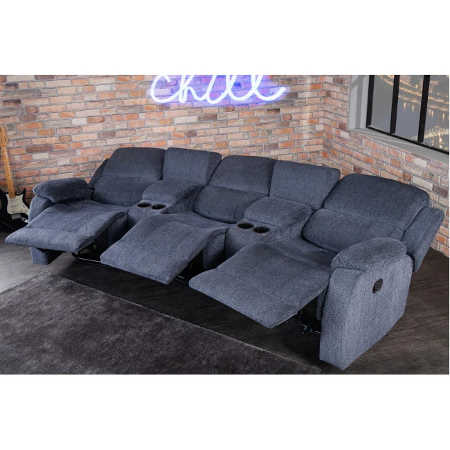 Sedacia súprava Relax 42814 Hollywood 3-sedenie Tmavošedá látka