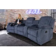 Sedacia súprava Relax 42814 Hollywood 3-sedenie Tmavošedá látka