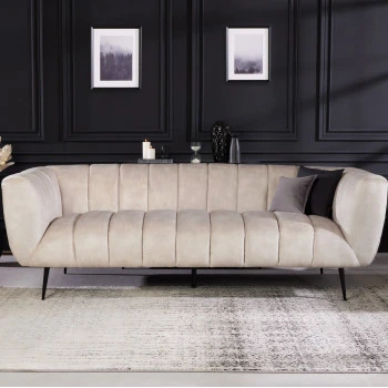 Sedacia súprava 43266 225cm Noblesse Zamat Champagner